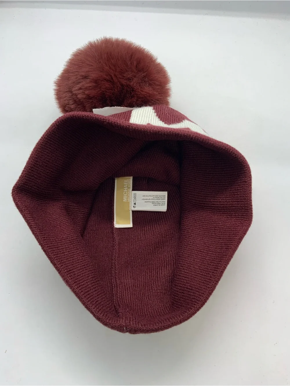 Michael Kors 8008 Women's Hat I Pommel Hat I Winter Hat I One Size I Knitted Hat